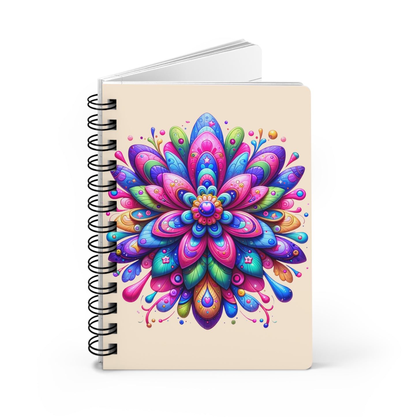 Flower Pattern - Spiral BoundJournal