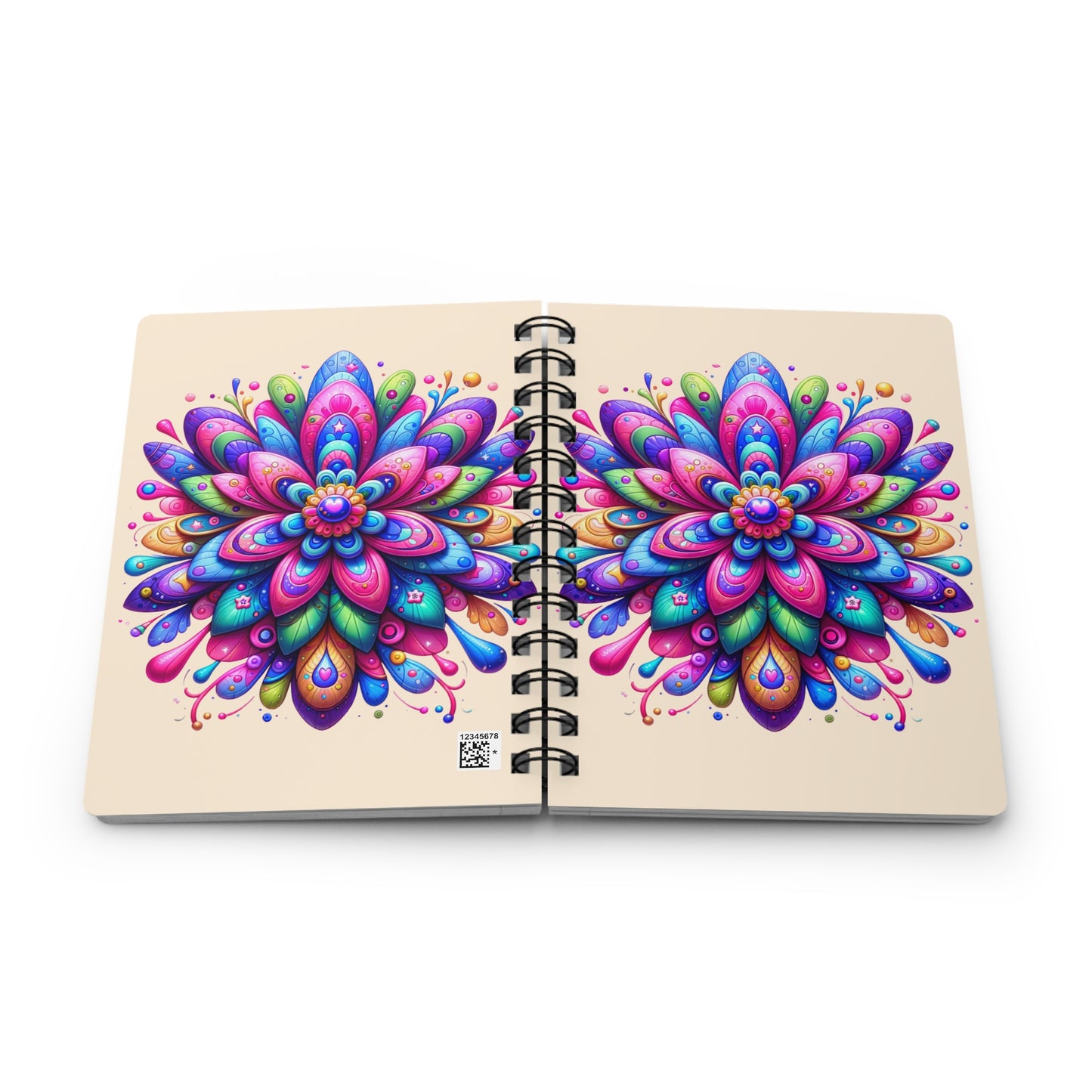 Flower Pattern - Spiral BoundJournal