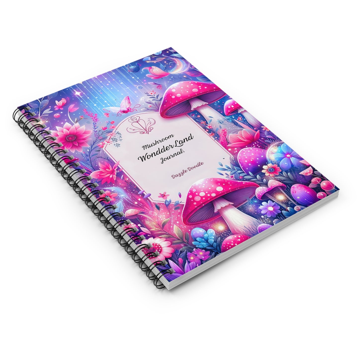 Mushroom Wondder Land Spiral Notebook - Ruled Line