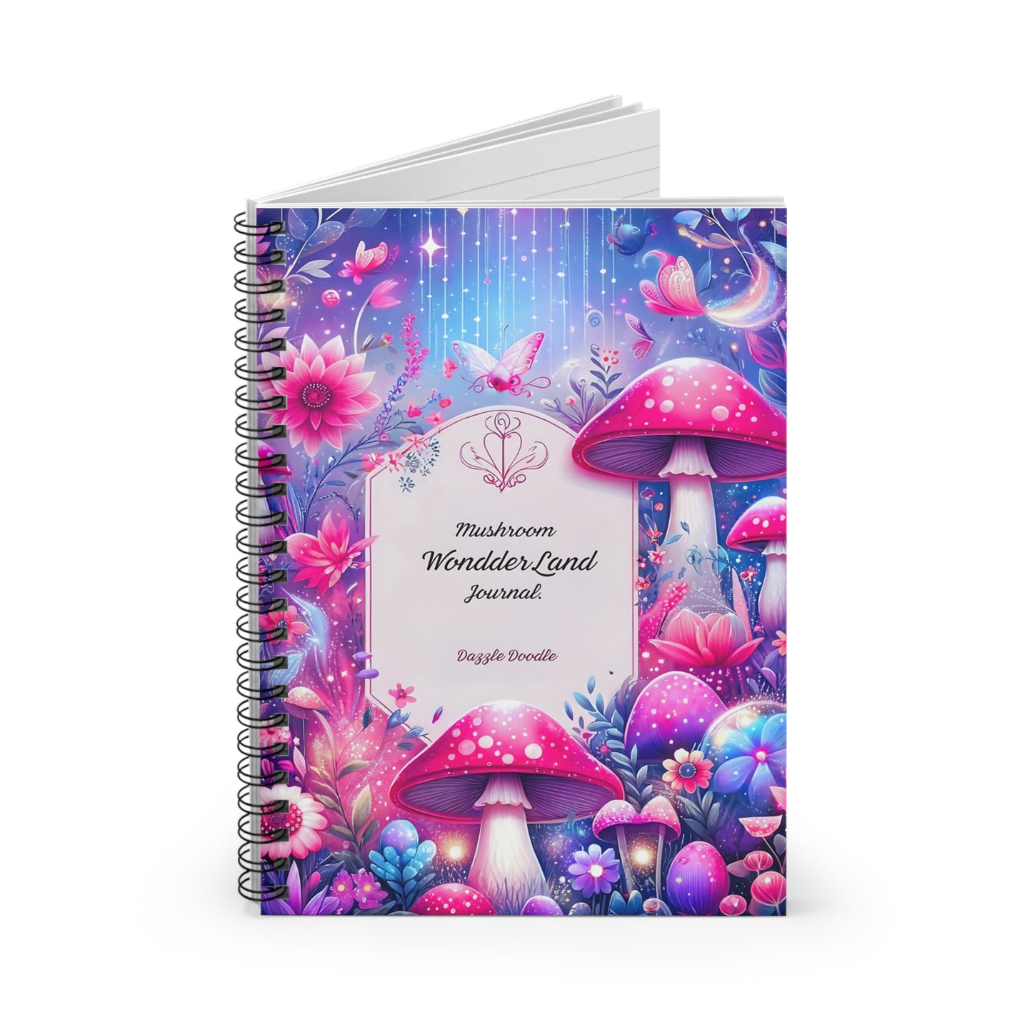 Mushroom Wondder Land Spiral Notebook - Ruled Line