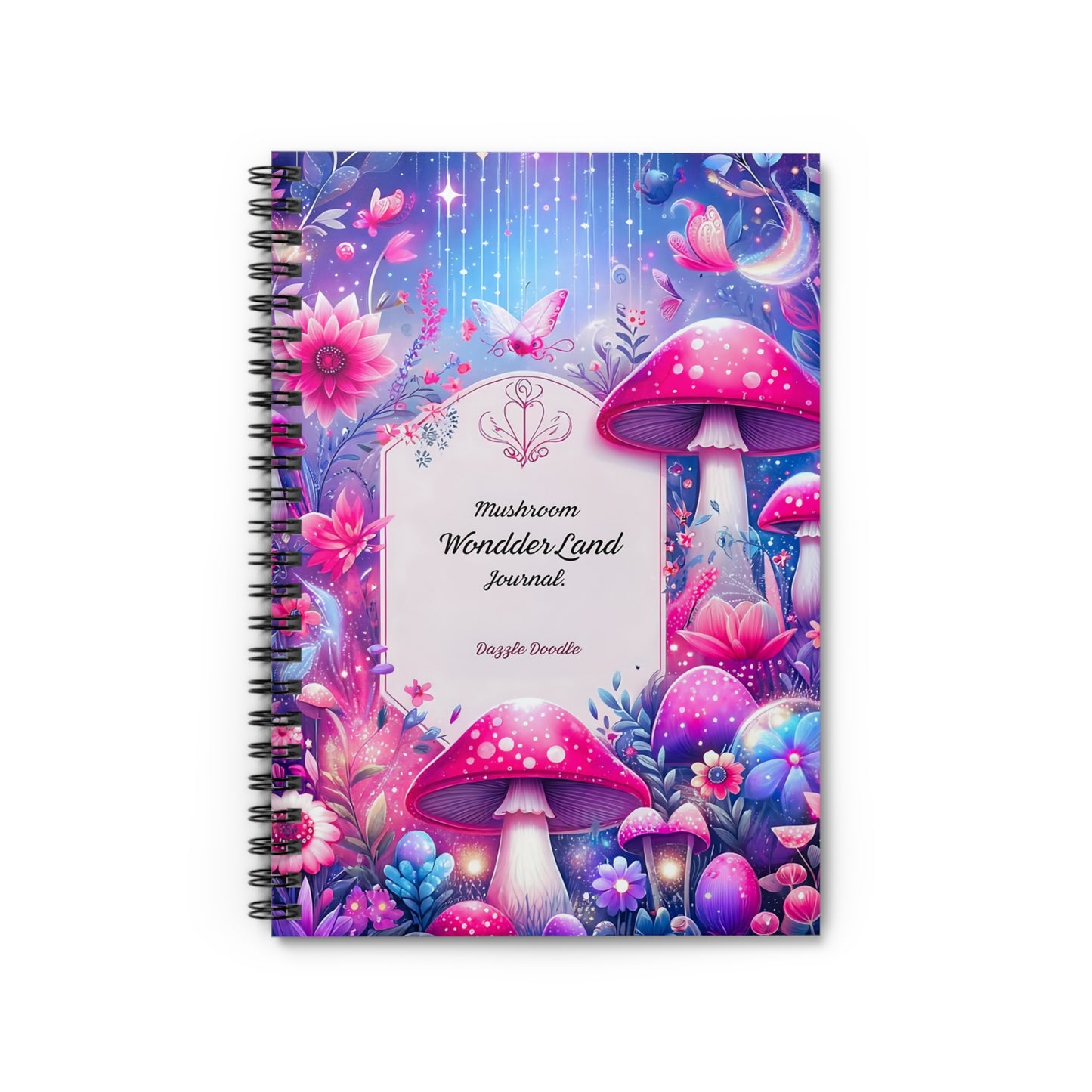 Mushroom Wondder Land Spiral Notebook - Ruled Line