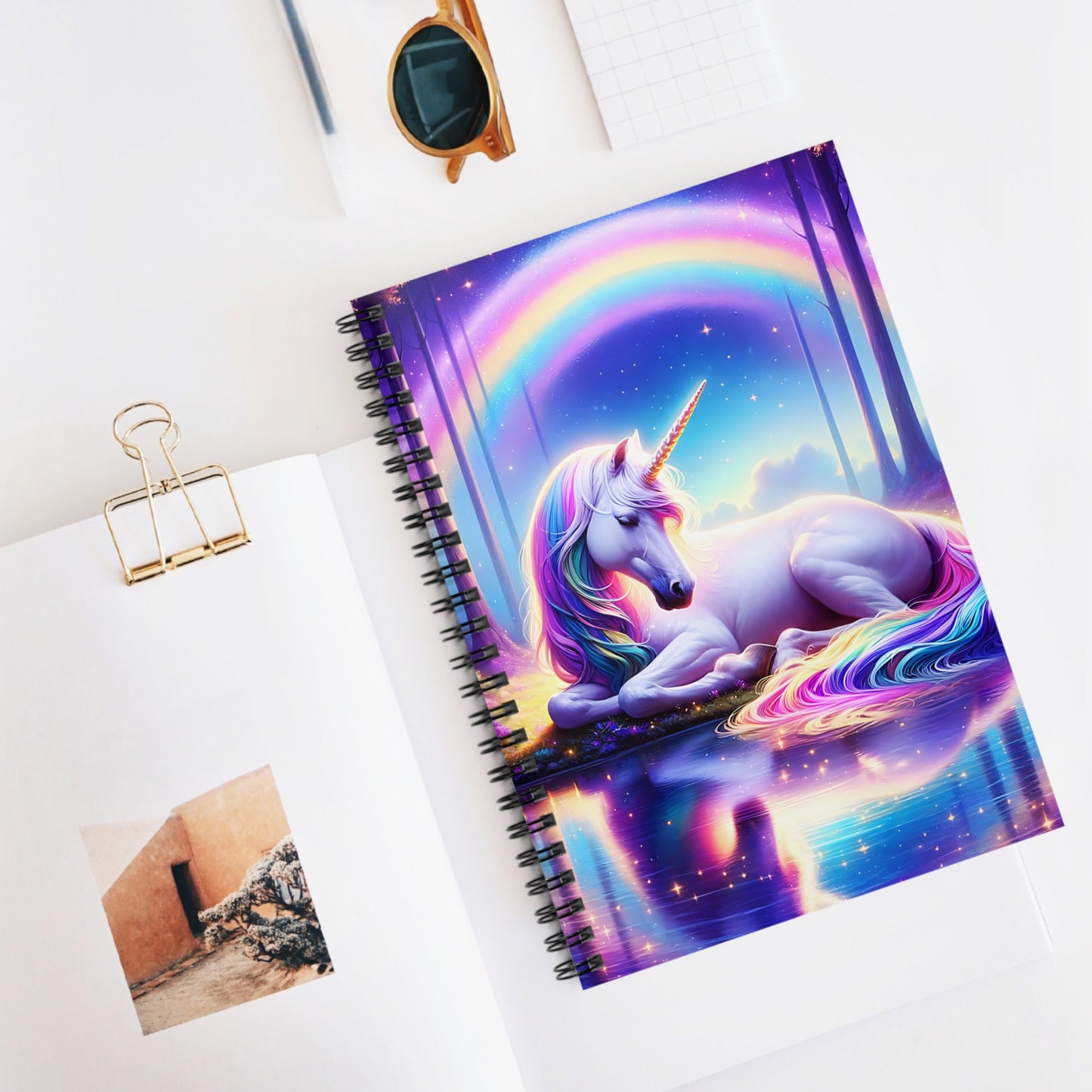 Unicorn Spiral Notebook - Ruled Line